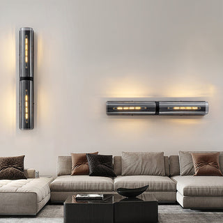Mailus Modern Smoked Glass Wall Sconce