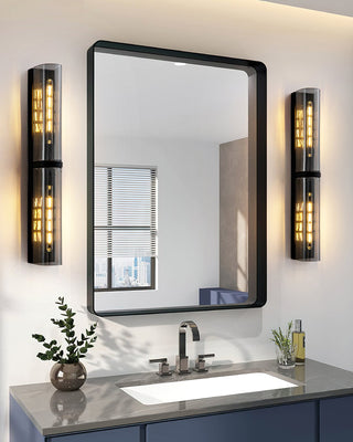 Mailus Modern Smoked Glass Wall Sconce
