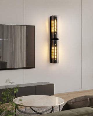 Mailus Modern Smoked Glass Wall Sconce