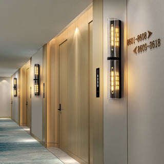Mailus Modern Smoked Glass Wall Sconce