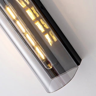 Mailus Modern Smoked Glass Wall Sconce