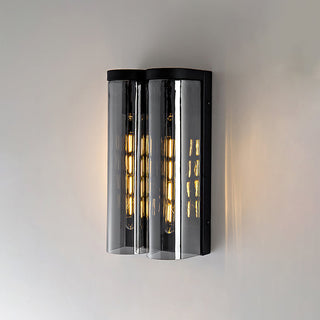 Mailus Modern Smoked Glass Wall Sconce