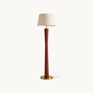 Elio Walnut & Brass Floor Lamp