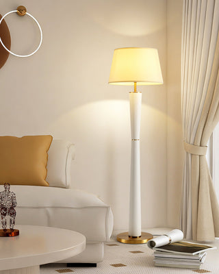 Elio Walnut & Brass Floor Lamp