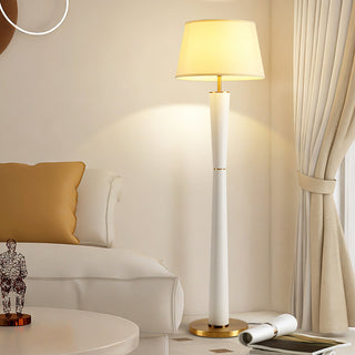 Elio Walnut & Brass Floor Lamp