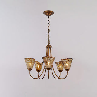 Manhattan Vintage Glass Lantern Chandelier