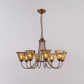 Manhattan Vintage Glass Lantern Chandelier