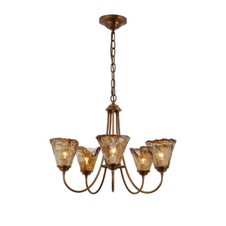 Manhattan Vintage Glass Lantern Chandelier