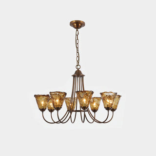 Manhattan Vintage Glass Lantern Chandelier