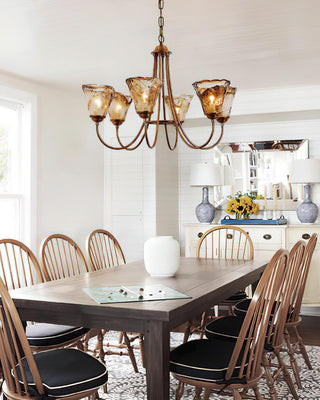 Manhattan Vintage Glass Lantern Chandelier