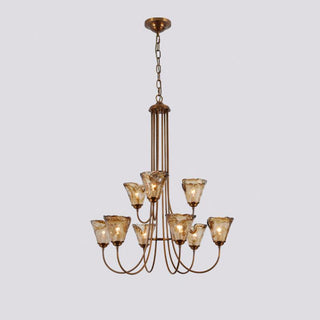 Manhattan Vintage Glass Lantern Chandelier