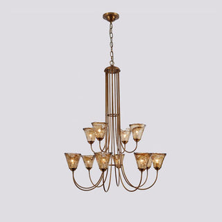 Manhattan Vintage Glass Lantern Chandelier