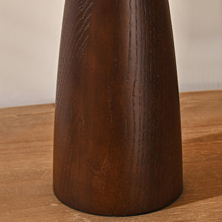 Maoy Tapered Wood Glass Table Lamp