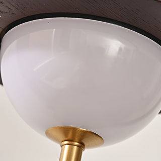Maoy Tapered Wood Glass Table Lamp