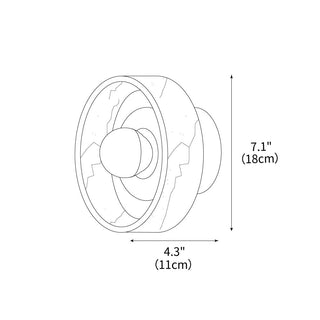 Marble Aura Modern Marble Wall Light