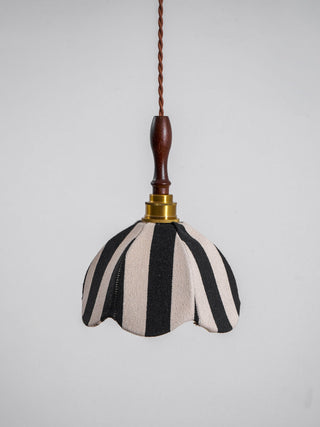 Stripe Tulip Art Deco Cloth Pendant Light