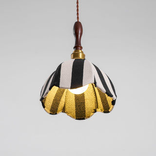 Stripe Tulip Art Deco Cloth Pendant Light