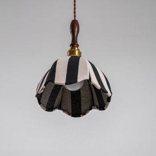 Stripe Tulip Art Deco Cloth Pendant Light