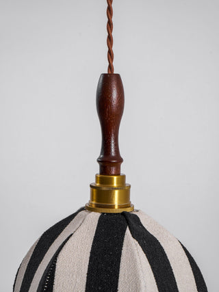 Stripe Tulip Art Deco Cloth Pendant Light