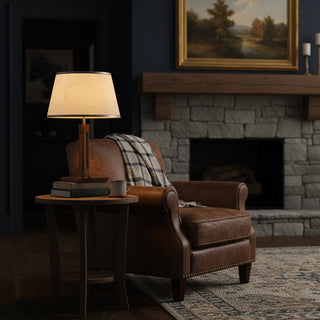 Elias Classic Wooden Table Lamp