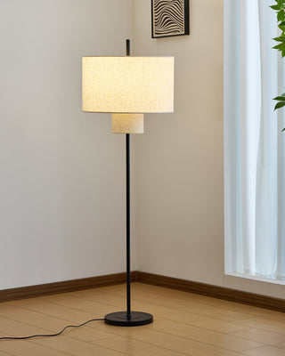 Kael Fabric Drum Floor Lamp