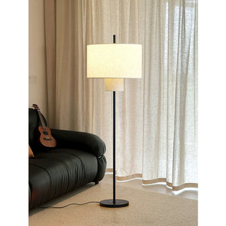 Kael Fabric Drum Floor Lamp