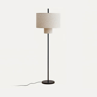 Kael Fabric Drum Floor Lamp