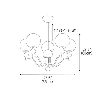 Mariposa Vintage Metal Chandelier
