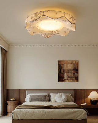 Marisca Floral Fabric Shade Ceiling Light