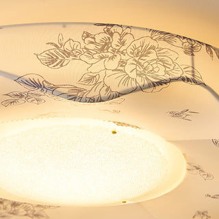 Marisca Floral Fabric Shade Ceiling Light