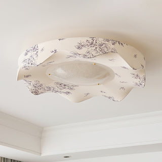 Marisca Floral Fabric Shade Ceiling Light