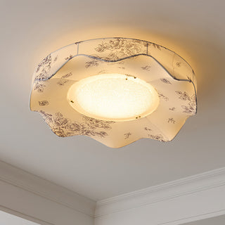 Marisca Floral Fabric Shade Ceiling Light