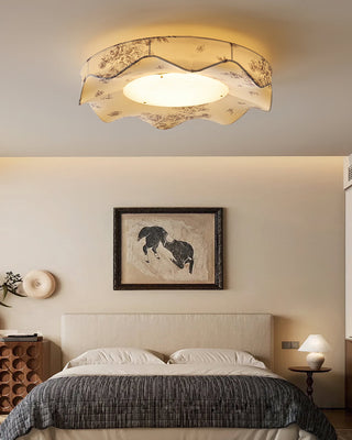 Marisca Floral Fabric Shade Ceiling Light