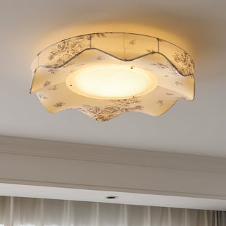 Marisca Floral Fabric Shade Ceiling Light