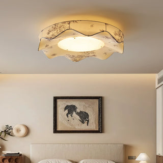 Marisca Floral Fabric Shade Ceiling Light