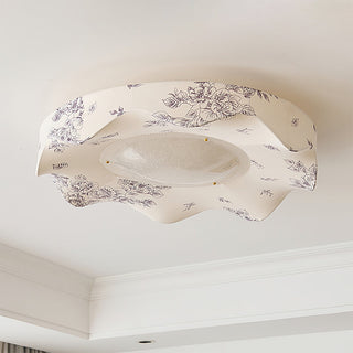 Marisca Floral Fabric Shade Ceiling Light
