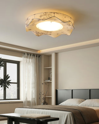 Marisca Floral Fabric Shade Ceiling Light