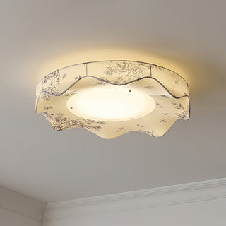Marisca Floral Fabric Shade Ceiling Light