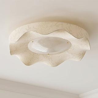 Marisca Floral Fabric Shade Ceiling Light