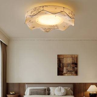 Marisca Floral Fabric Shade Ceiling Light
