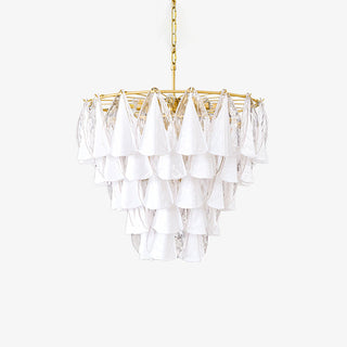 Lila Tiered Fabric Chandelier