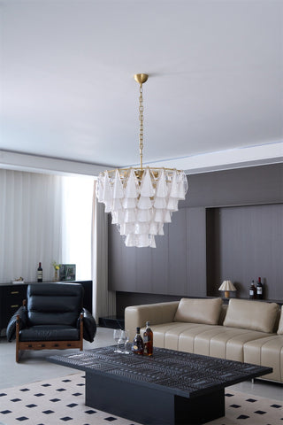 Lila Tiered Fabric Chandelier