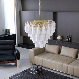 Lila Tiered Fabric Chandelier