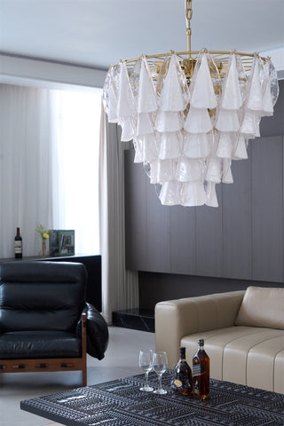 Lila Tiered Fabric Chandelier