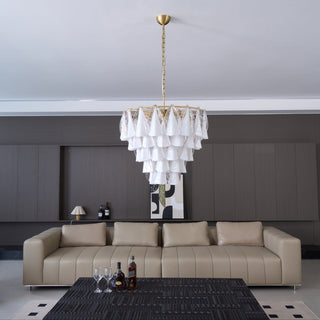 Lila Tiered Fabric Chandelier