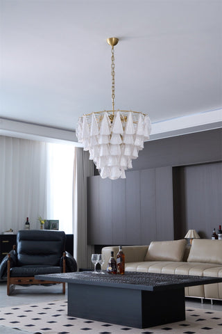 Lila Tiered Fabric Chandelier