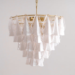 Lila Tiered Fabric Chandelier