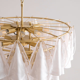 Lila Tiered Fabric Chandelier