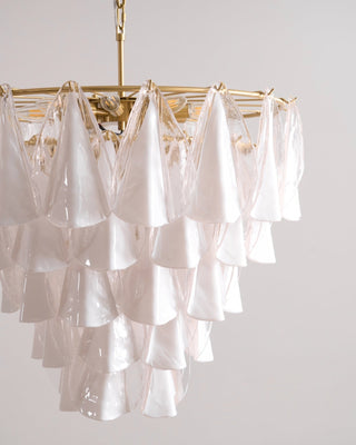 Lila Tiered Fabric Chandelier