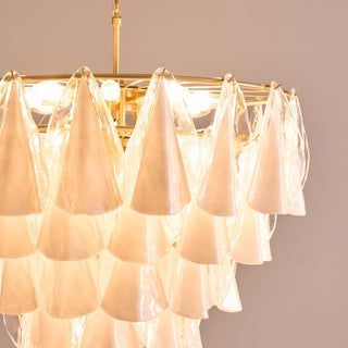 Lila Tiered Fabric Chandelier